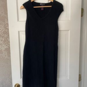 Elegant Black Sleeveless Dress Ralph by ralph lauren sweater angora M